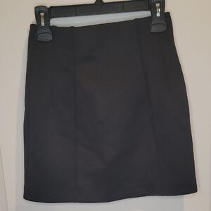Zara Mini Skirt Black, Small, NWOT, Strechy Scuba Material